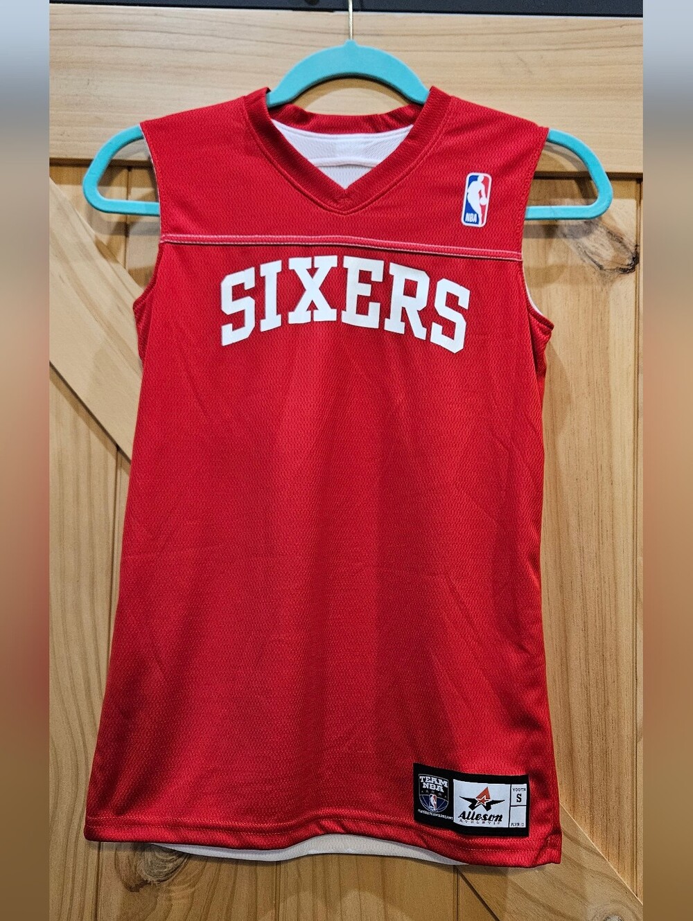 NWOT | Philadelphia 76ers Alleson Athletic Reversible Jersey | Boys Small